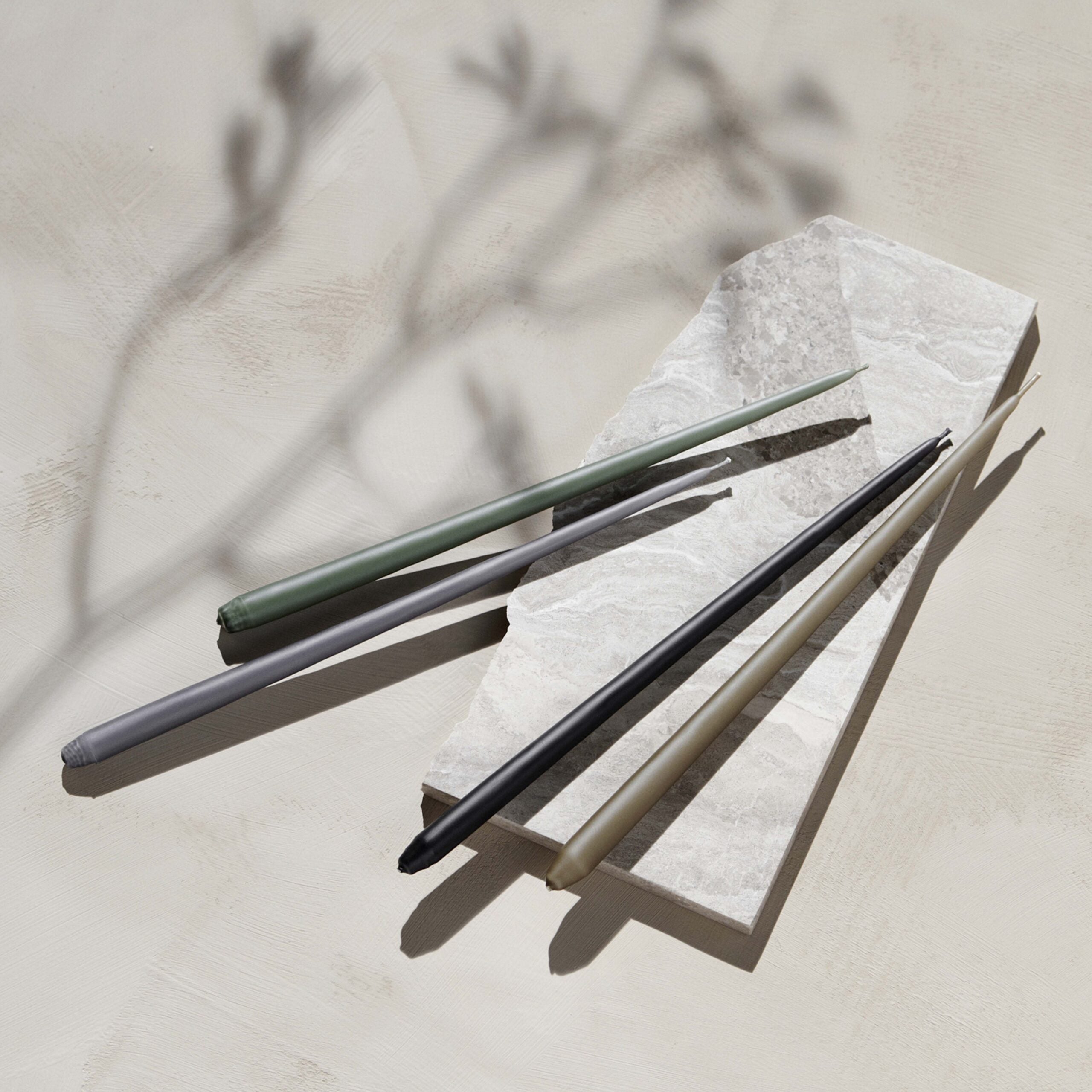 Stoff Nagel Taper Candle